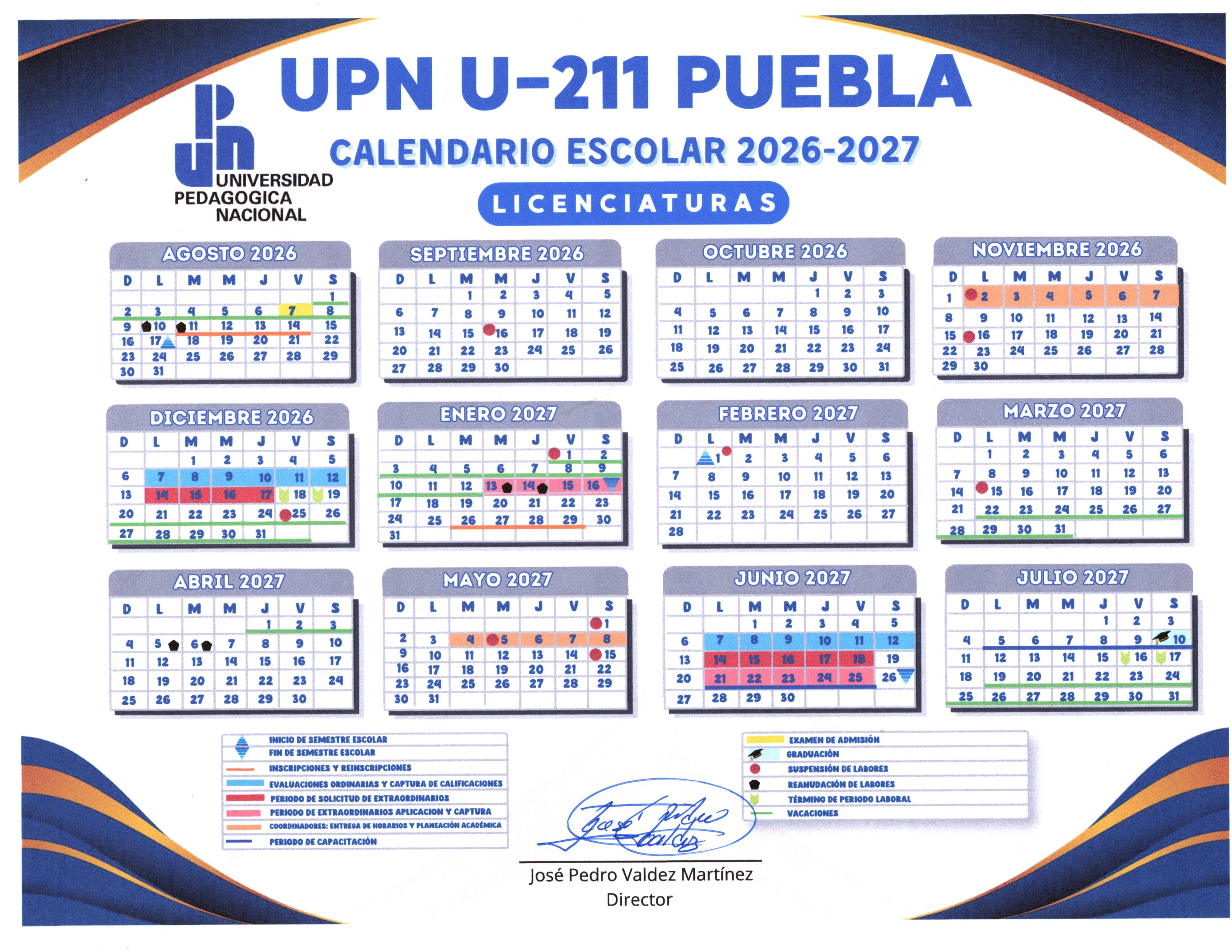 Calendario principal